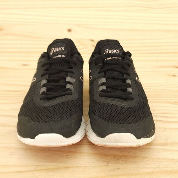 Asics Women's Athletic Shoes Sz 8.5 Black Pink Sneakers Running Walking - Picture 2 of 9